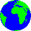 spinning globe