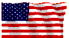 Flying American flag